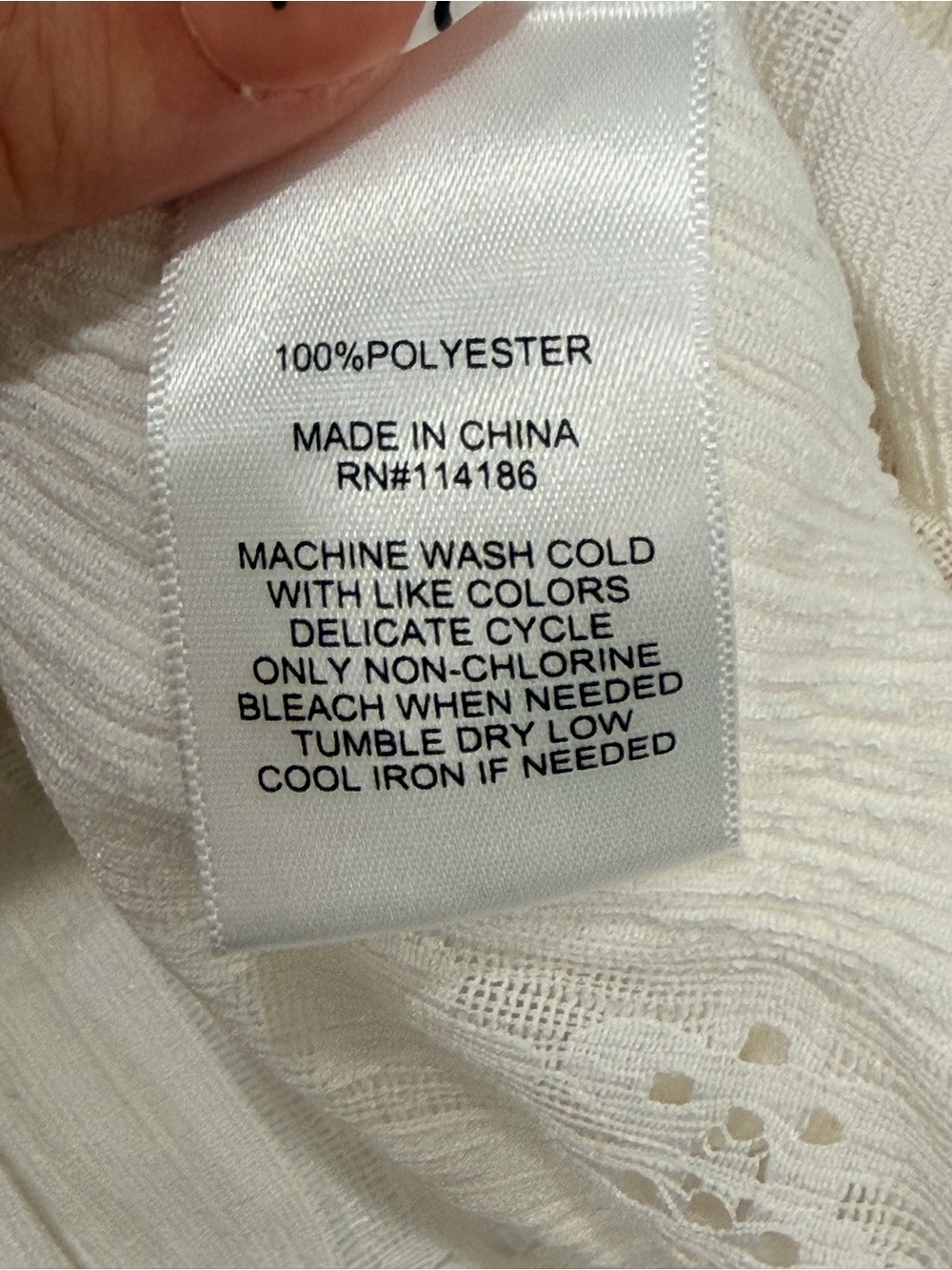 FRYE AND CO. Cream Eyelet Ruffle Blouse - Picture 4 of 4